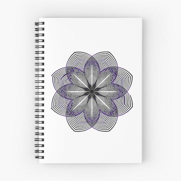 Item preview, Cyber Violet Geometric Flower: Abstract Line Art designed and sold by Dzblack.