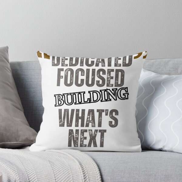 Item preview, Dedicated. Focused. Building What's Next – Inspirational Motivation Typography Design designed and sold by CKADigital.