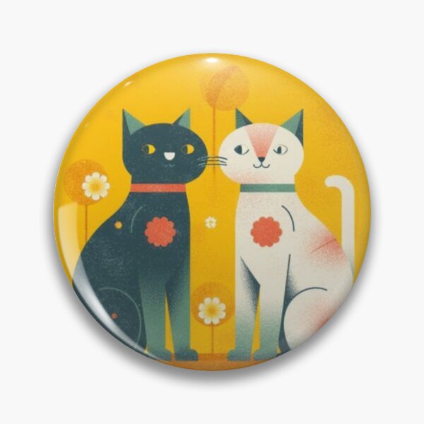 Item preview, Two Cats in a Sunny Garden designed and sold by mellow-koko.