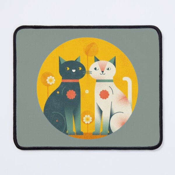Item preview, Two Cats in a Sunny Garden designed and sold by mellow-koko.