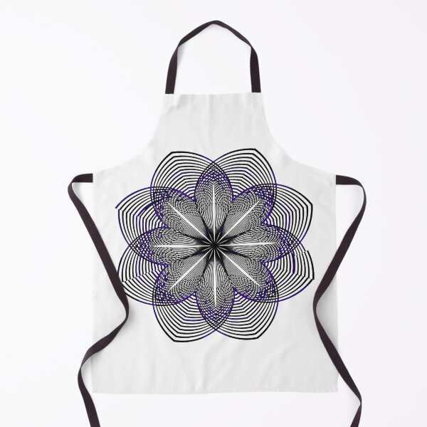 Item preview, Cyber Violet Geometric Flower: Abstract Line Art designed and sold by Dzblack.