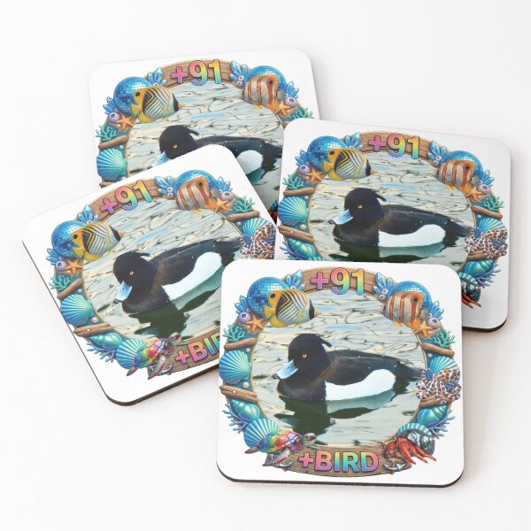 Item preview, +91BIRD TEDDO Logo: Exclusive Tufted Duck Marine Reef Edition designed and sold by Plus91BIRD.