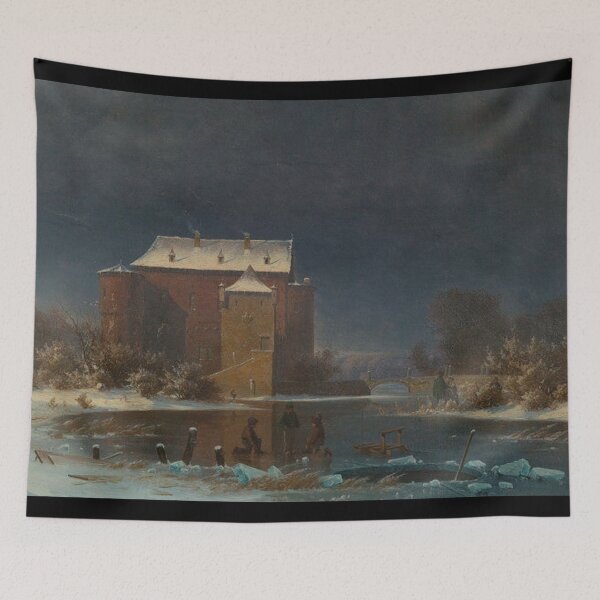 Item preview, Georg Emil Libert Snow scene the haunted house designed and sold by Vintage Designs +.