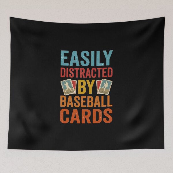 Item preview, Easily Distracted By Baseball Cards designed and sold by dudelinart.