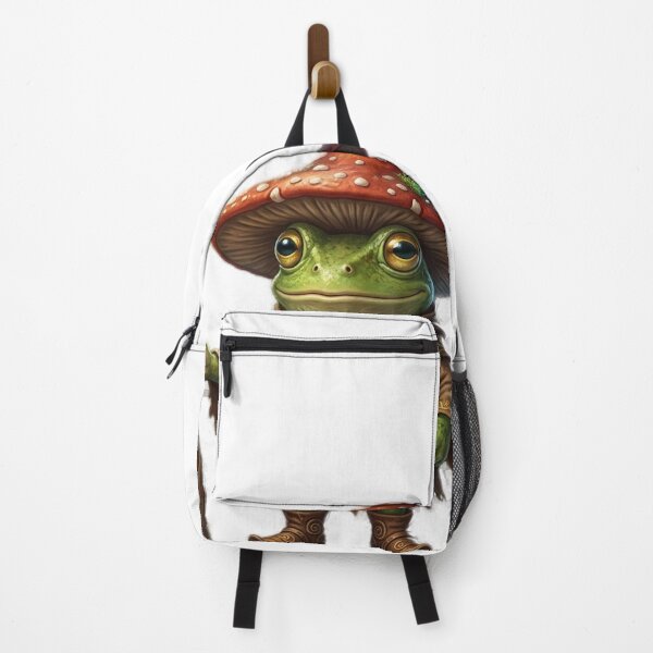 Item preview, Mushroom Wizard Frog with Magic Staff designed and sold by GrzywaM.