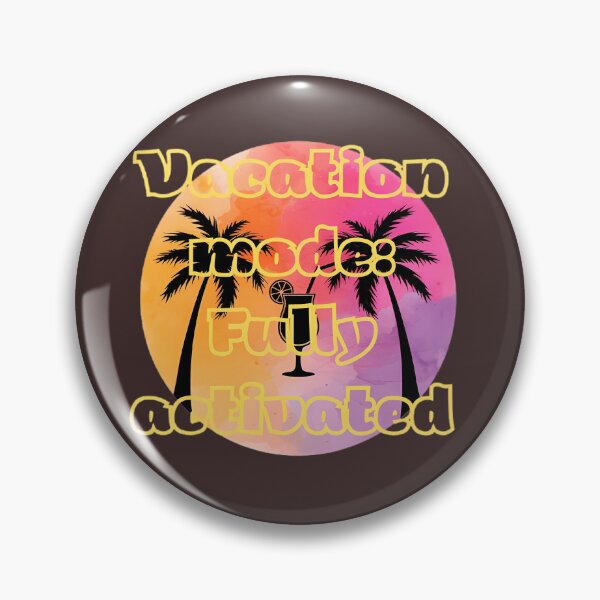 Item preview, Vacation Mode Fully Activated Tropical Watercolor Sunset designed and sold by Jelicint.