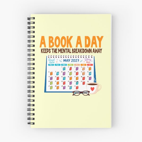 Item preview, A Book A Day Keeps The Mental Breakdown Away funny bookworm designed and sold by Colorfulman.