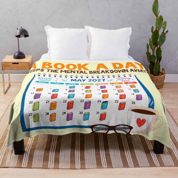 Item preview, A Book A Day Keeps The Mental Breakdown Away funny bookworm designed and sold by Colorfulman.