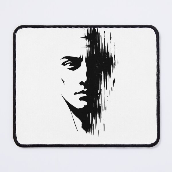Item preview, Abstract Glitch Portrait | Minimal Face Artwork designed and sold by Hamlali-Studio.