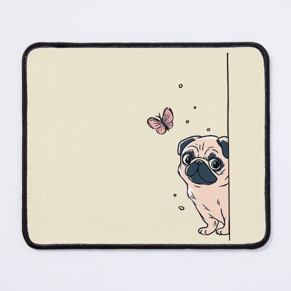Item preview, Pug with butterfly designed and sold by Fran Fryberg.