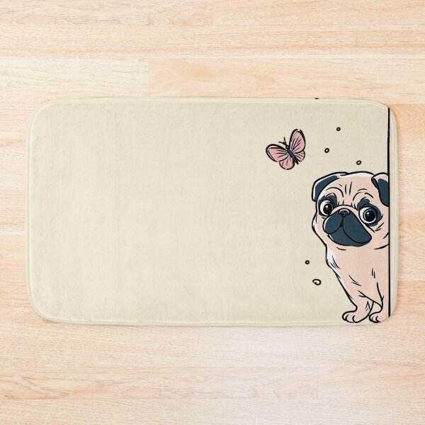 Item preview, Pug with butterfly designed and sold by Fran Fryberg.