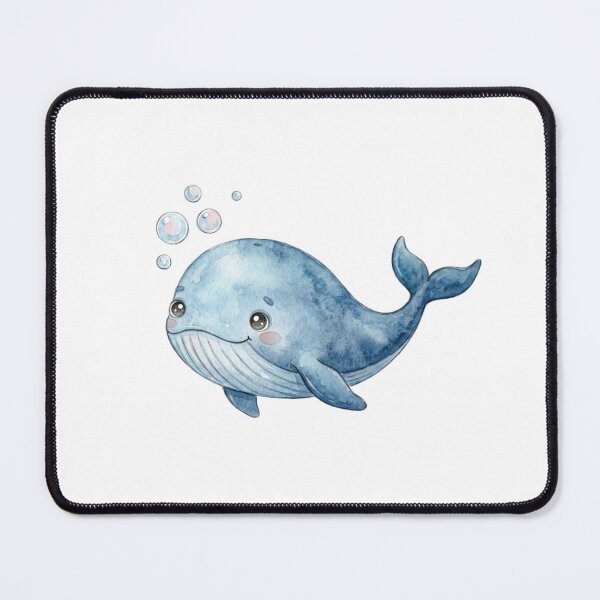 Item preview, whale with bubbles designed and sold by haebalagii.