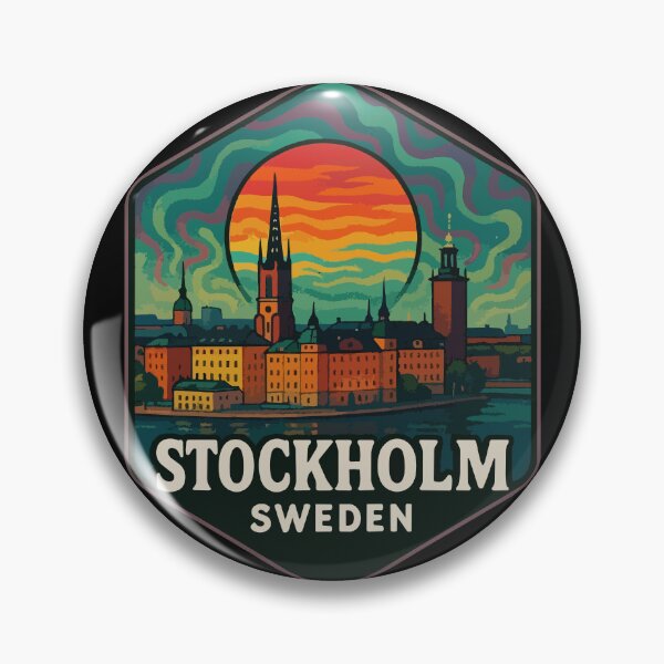 Item preview, Stockholm Sweden Trippy Travel designed and sold by TomFrontierArt.