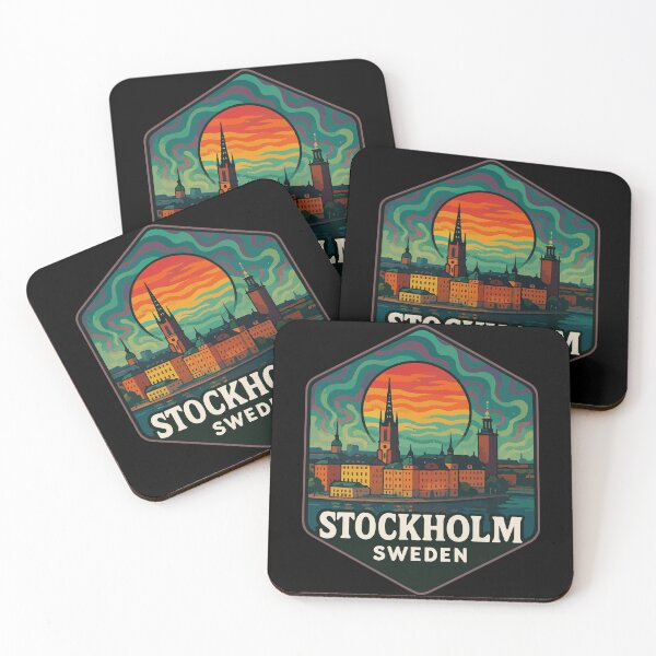 Item preview, Stockholm Sweden Trippy Travel designed and sold by TomFrontierArt.