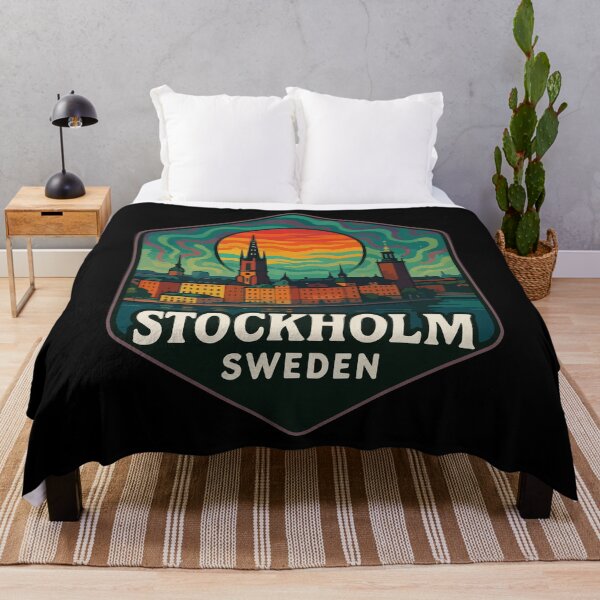 Item preview, Stockholm Sweden Trippy Travel designed and sold by TomFrontierArt.