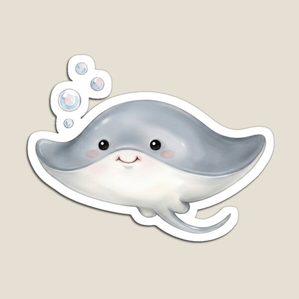 Item preview, stingray with bubbles designed and sold by haebalagii.