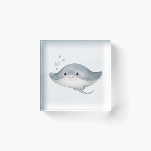 Item preview, stingray with bubbles designed and sold by haebalagii.
