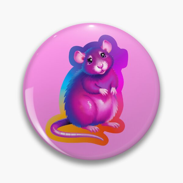 Item preview, Rainbow Rat Sticker | Cute Colorful Rodent designed and sold by BeetleyBee.