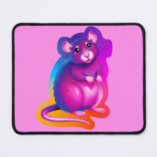Item preview, Rainbow Rat Sticker | Cute Colorful Rodent designed and sold by BeetleyBee.