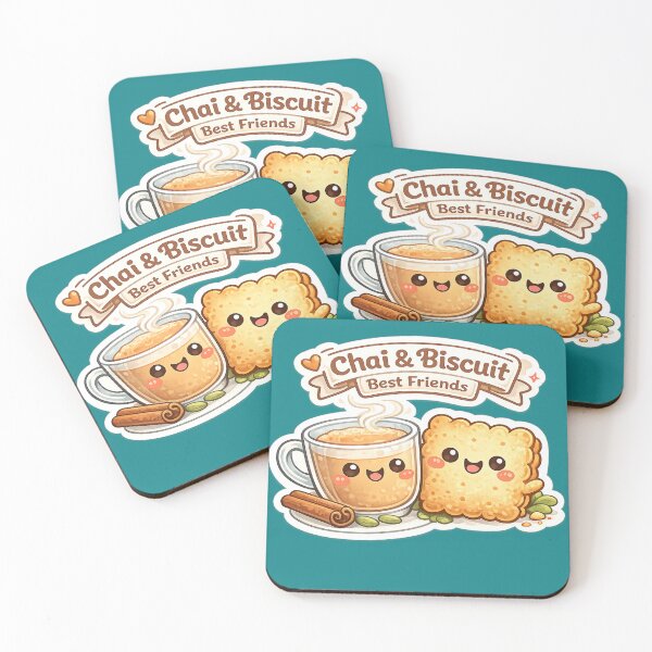 Item preview, Chai and Biscuit | Cozy Tea Time Typography Design designed and sold by VasiArtLab.