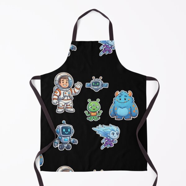 Item preview, Cute Kawaii Space Sticker Pack | Astronaut Robot Alien Monster Planet Star Cartoon Characters designed and sold by Bhaskar Digital Art.