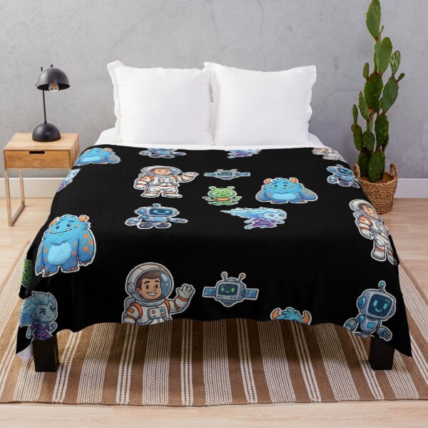 Item preview, Cute Kawaii Space Sticker Pack | Astronaut Robot Alien Monster Planet Star Cartoon Characters designed and sold by Bhaskar Digital Art.