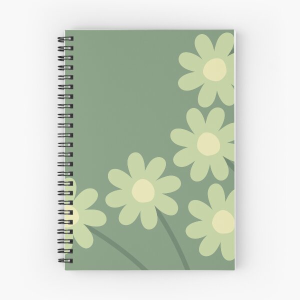 Item preview, Muted minimalist abstract floral illustration on dusty sage green backgroud designed and sold by 722u.