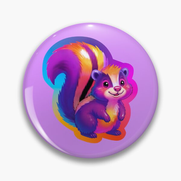 Item preview, Rainbow Skunk Sticker | Cute Neon Animal designed and sold by BeetleyBee.