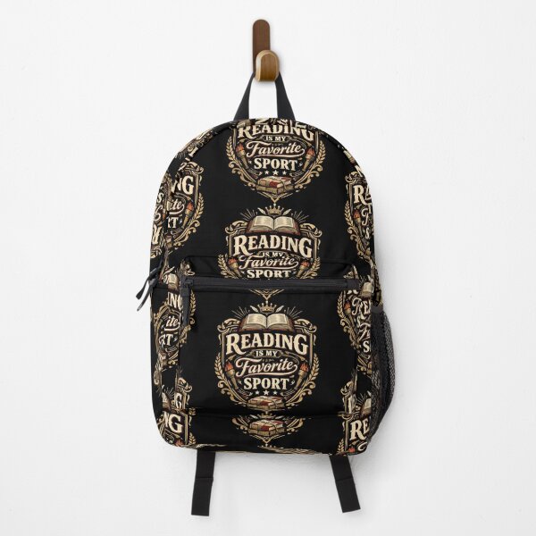 Item preview, Vintage coat of arms: Reading is my favorite sport designed and sold by Pineapple-Tree.