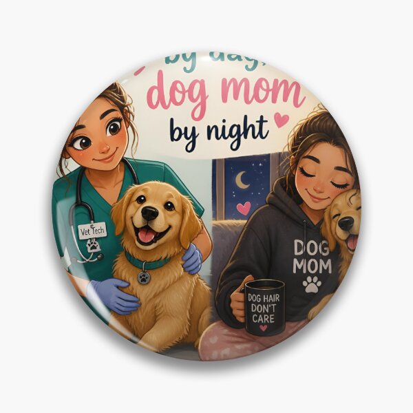 Item preview, Vet Tech by Day Dog Mom by Night — Funny Vet Tech Dog Mom Gift Shirt designed and sold by DoggyDayLove.