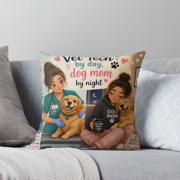 Item preview, Vet Tech by Day Dog Mom by Night — Funny Vet Tech Dog Mom Gift Shirt designed and sold by DoggyDayLove.