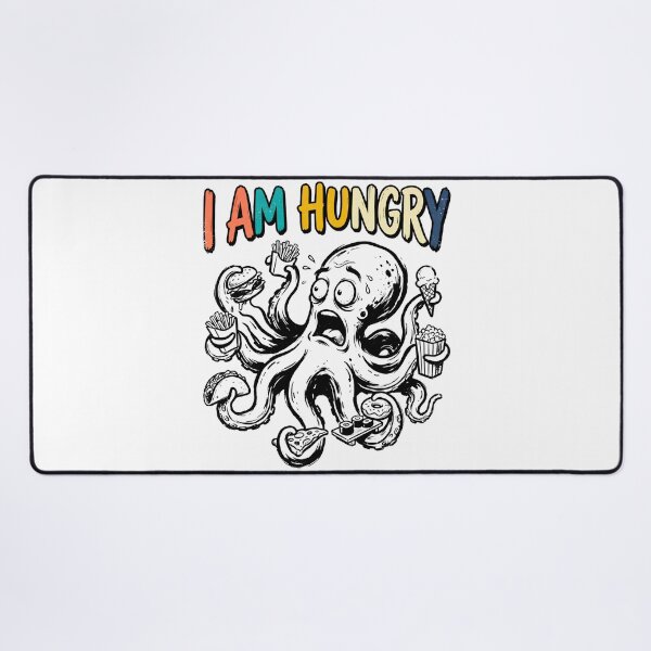 Item preview, Funny Octopus Eating Fast Food Pizza Burger Taco designed and sold by BumbleBloom7.