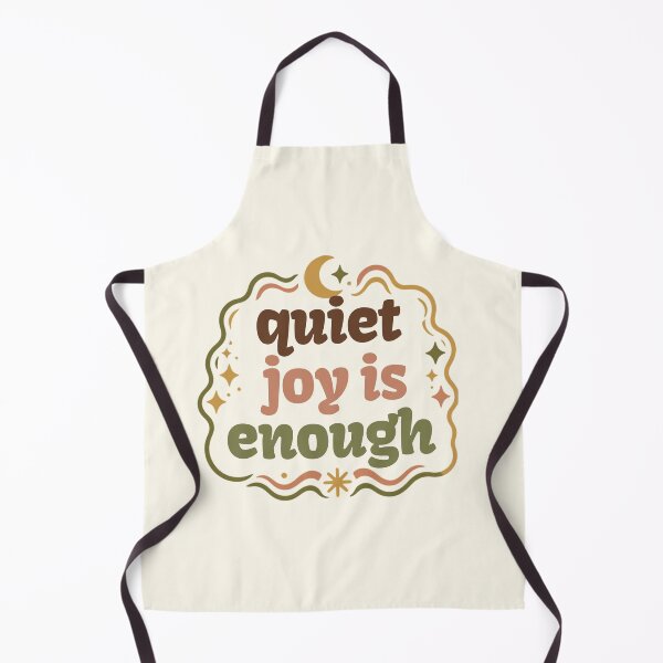 Item preview, Quiet Joy Is Enough – Cozy Minimalist Typography Art designed and sold by CosmicQuietLab.