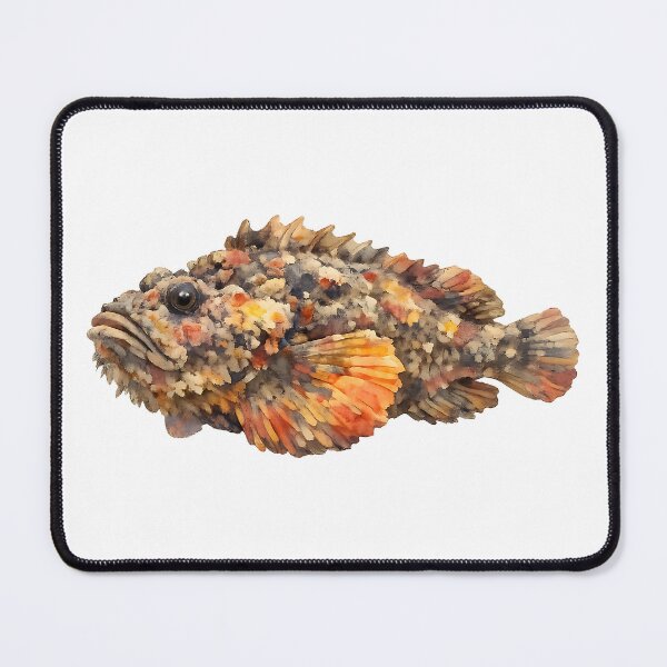 Item preview, Camouflaged Reef Stonefish Watercolour Art designed and sold by Jaruart.