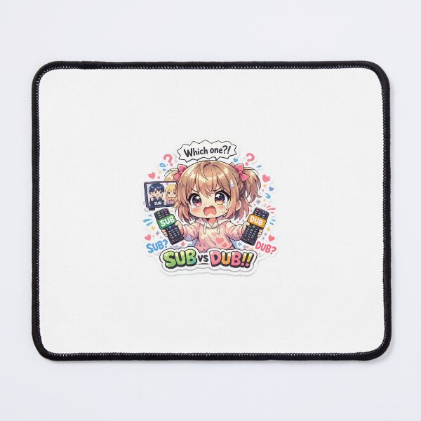Item preview, Sub vs Dub Sticker Kawaii Anime Debate Humor for Otakus & Weebs designed and sold by CutePrintCorner.