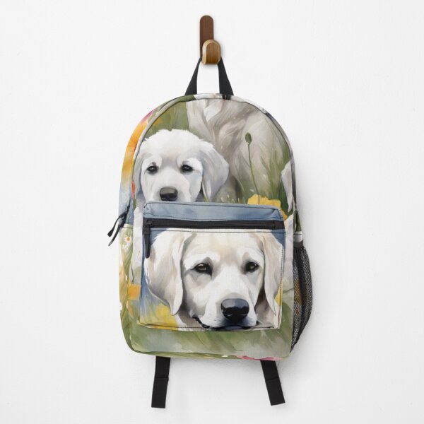 Item preview, White Labradors in a Flower Field designed and sold by Wags & Tails.
