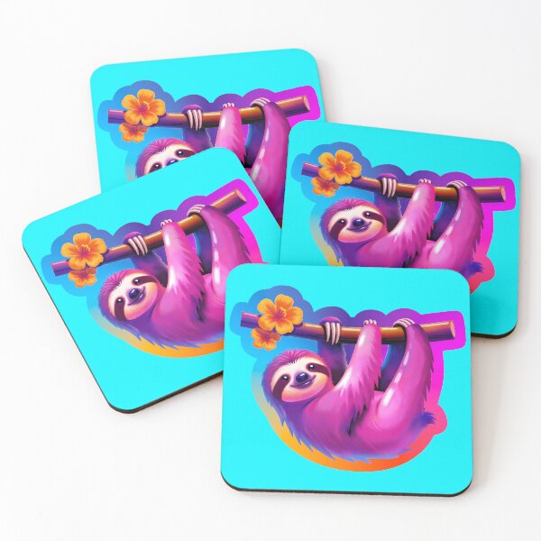 Item preview, Rainbow Sloth Sticker | Cute Colorful Animal designed and sold by BeetleyBee.