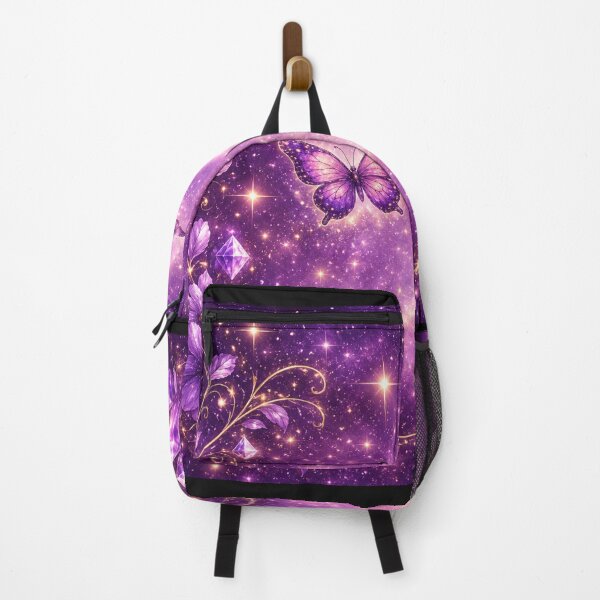 Item preview, Purple Galaxy Butterflies & Crystals designed and sold by I Sell Stuff.