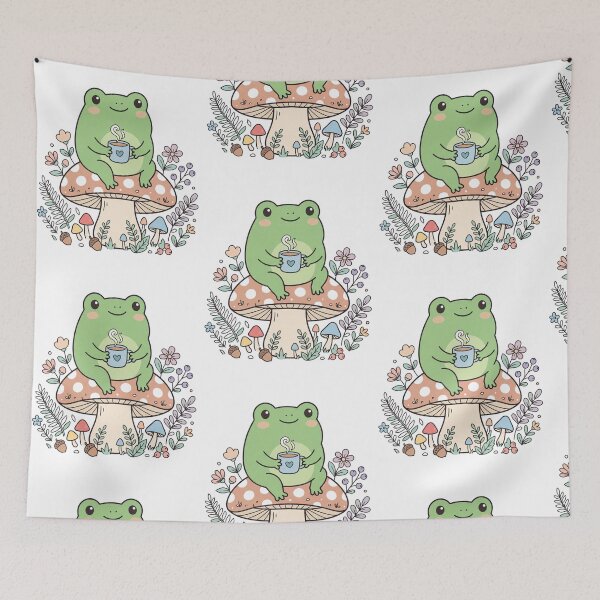 Item preview, Kawaii Pond Dweller Sipping Drink on Cap designed and sold by FrankOliver.