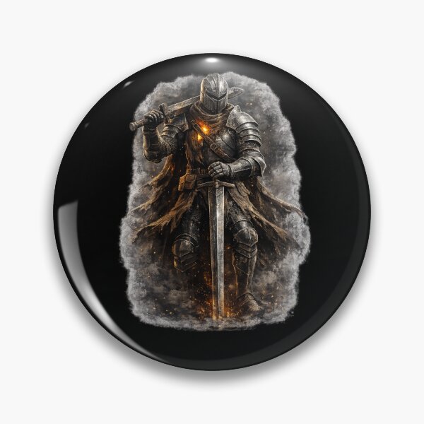 Item preview, Dark knight with two swords in a rain of ash designed and sold by No-No-Name.