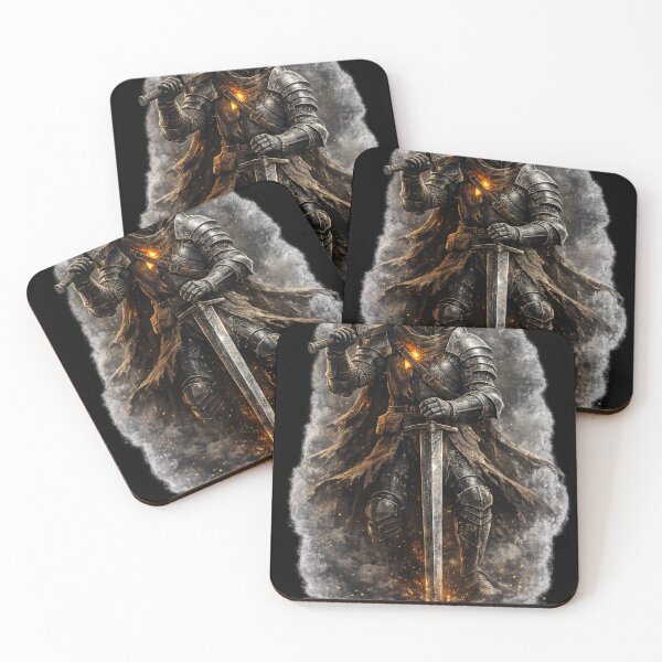 Item preview, Dark knight with two swords in a rain of ash designed and sold by No-No-Name.