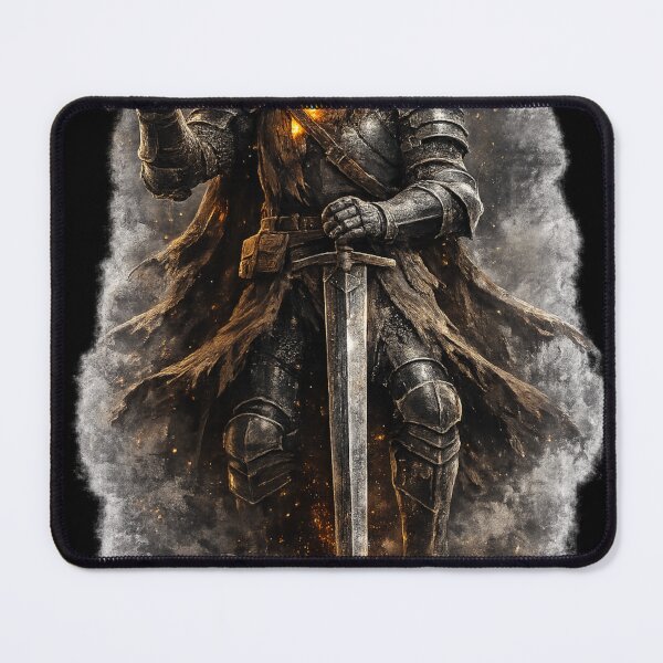 Item preview, Dark knight with two swords in a rain of ash designed and sold by No-No-Name.