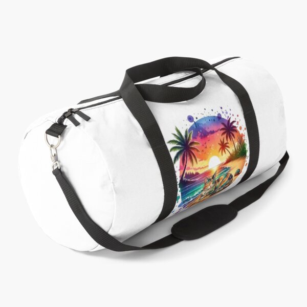 Item preview, Colorful Tropical Sunset Cat | Vibrant Beach Paradise Illustration designed and sold by PixelStyle Studio.