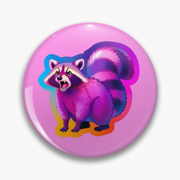 Item preview, Cute Angry Rainbow Raccoon designed and sold by BeetleyBee.