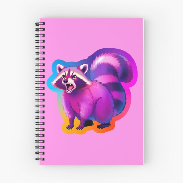 Item preview, Cute Angry Rainbow Raccoon designed and sold by BeetleyBee.