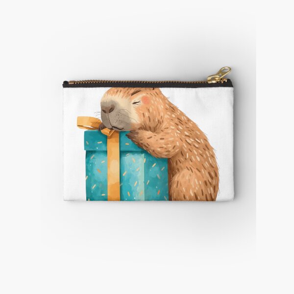 Item preview, Cute Capybara Hugging Big Birthday Gift Box designed and sold by takeng07.
