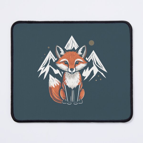Item preview, Cute Fluffy Fox Mountain Adventure Emblem Dolomiti designed and sold by SlothcoreVibes.