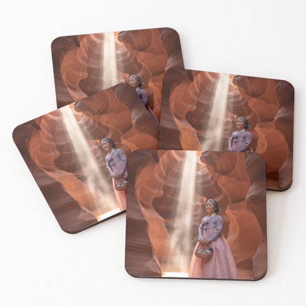 Item preview, Light Waves: A Hanbok's Grace in the Antelope Canyon designed and sold by SOOstudio73.
