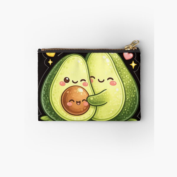Item preview, Avocado Hugs | Cute Kawaii Typography Design designed and sold by VasiArtLab.