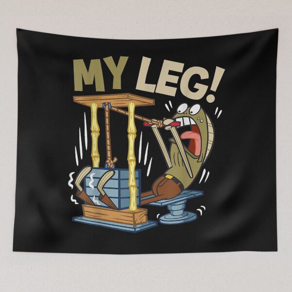 Item preview, Funny My Leg Legs Day Weight Lifting Bodybuilding SpongeBob Gym designed and sold by JoelFlem.